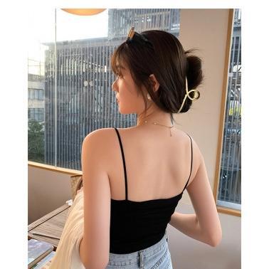 Favorit Tanktop Crop Singlet Polos Bra Kemben Dalaman Wanita Tali Spaghetti Big Size Elastis Korean 