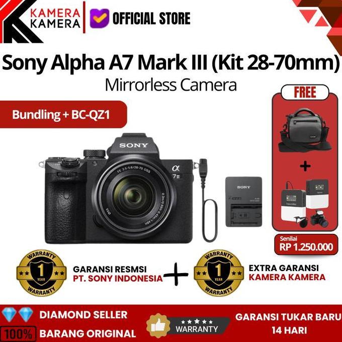 Sony Alpha A7 Mark III / A7 Mark 3 Kit FE 28-70mm Garansi Resmi