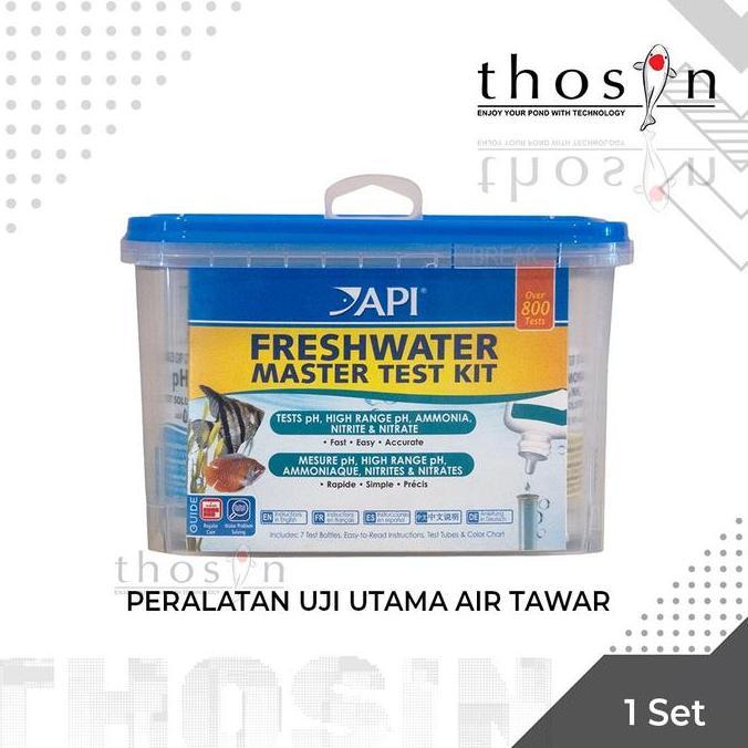API FreshWater Master Test Kit Pengukur pH Amoniak Nitrate untuk Air Tawar