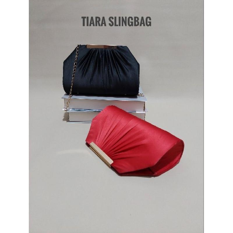 Tas Pesta Tiara Tas Kondangan Mewah Elegan Tas Pesta Satin
