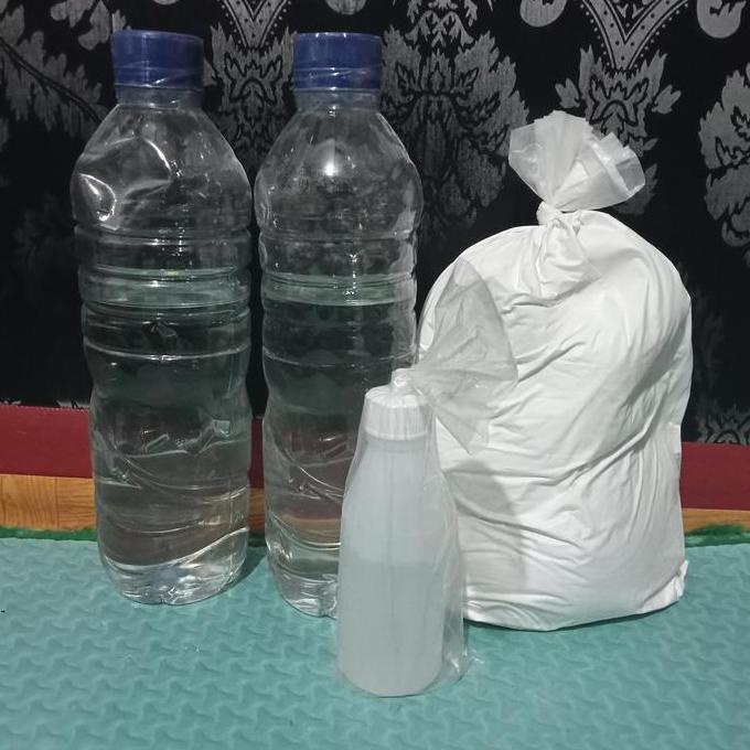 Promo Paket Resin Bening Katalis Talk Powder Penambal Nat Marmer Granit Cod