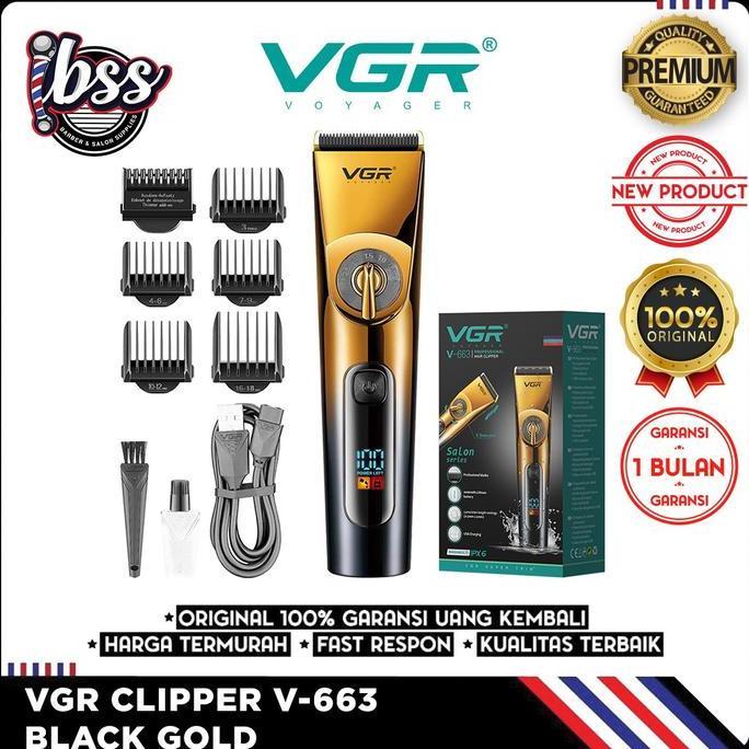 VGR CLIPPER V-663 BLACK GOLD CLIPPER CORDLESS