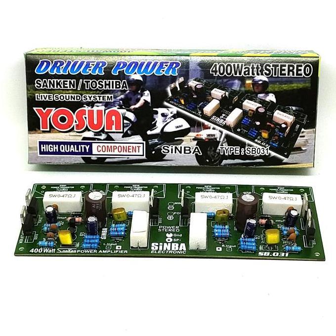 YOSUA DRIVER POWER 400W 400WATT 400 W WATT STEREO SANKEN TOSHIBA TKEDRO