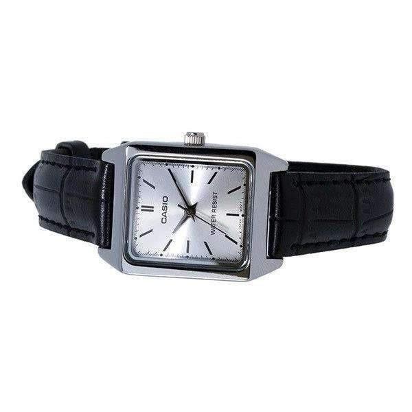 Casio Kotak Classic Jam Tangan Wanita Ltp-V007L-7E1Udf Analog Kulit Black Original