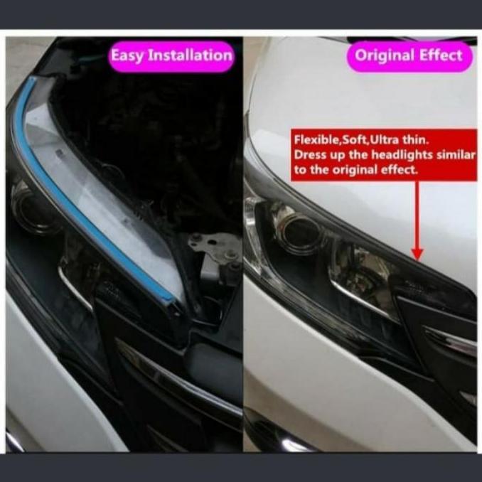 cvrewango / Lampu Alis Mobil Toyota FORTUNER LED DRL Car Sein Signal Running Headlamp 2pcs Sen Jalan