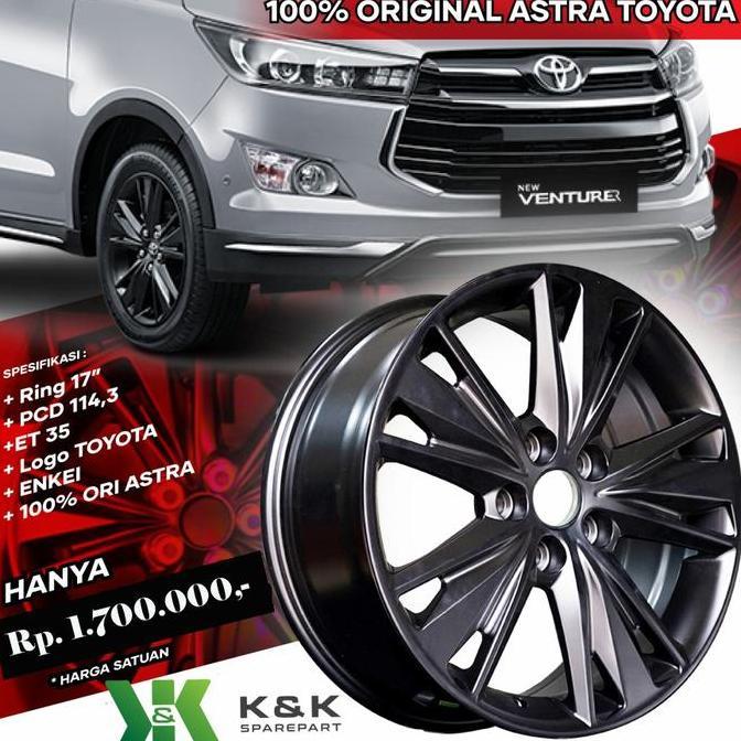 Terlaris Velg Innova Venturer Set (100% Ori Astra)