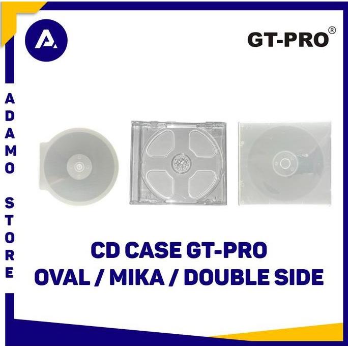 Tempat / Kotak CD DVD Case Casing Oval / Mika / Plastik Double Side
