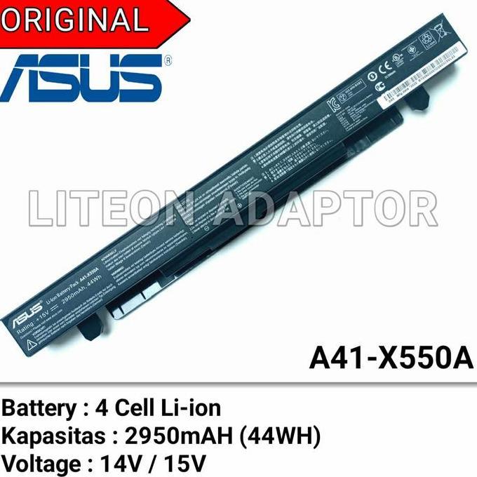 Baterai Battery Batre Laptop Asus X550 A550 A550A X550A A41-X550A