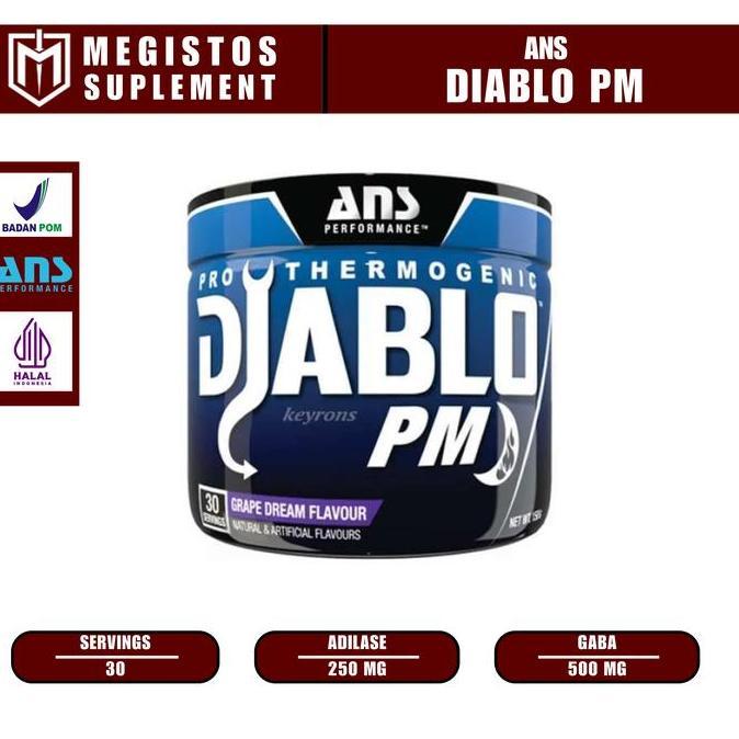 Ans Diablo Pm 30 Serving Fat Burner - Grape Dream