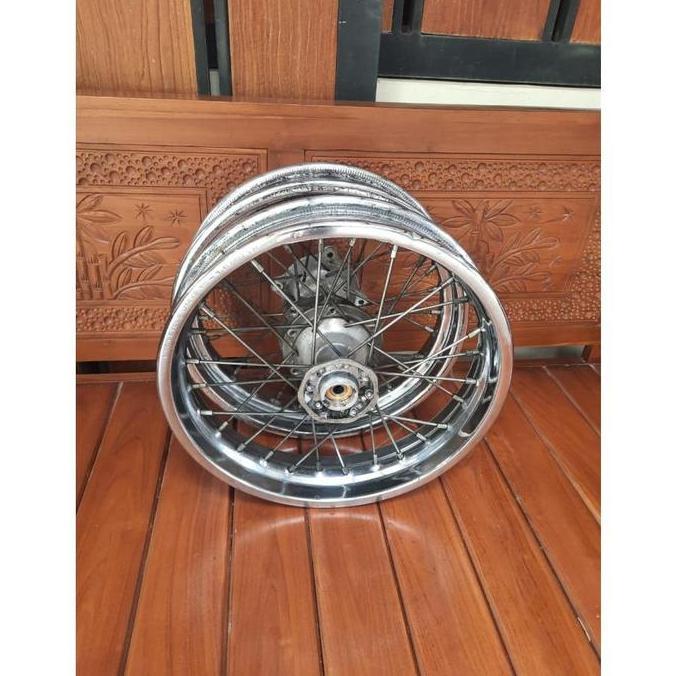 Terlaris Velg Set, Roda Set, Pelek Set Motor Klx/D-Tracker Model Old Ring 14"