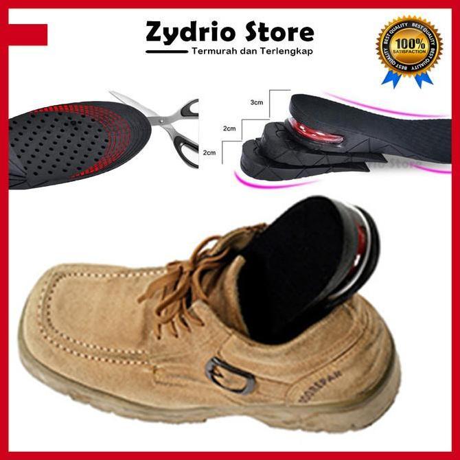 3 layer 7cm Insole Sol PU Sepatu Penambah Tinggi Badan Wanita Pria