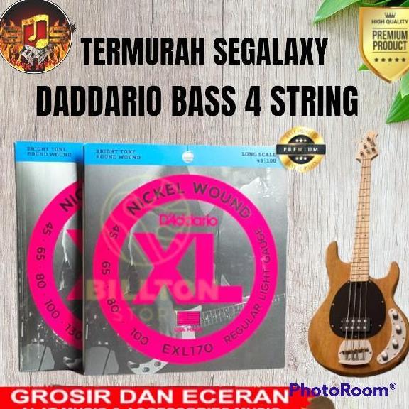 Promo (Bisa Cod) Senar Bass Daddario 4 Senar Bass Daddario Exl170 4St Bass Daddario Exl165