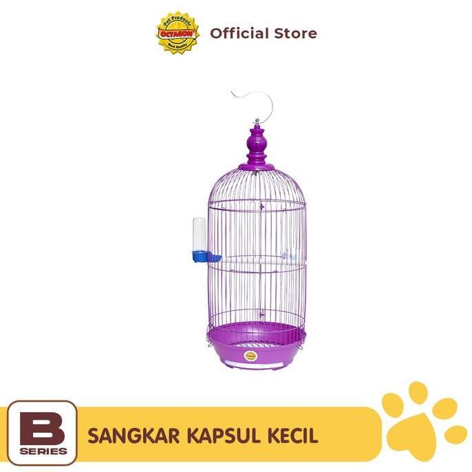 OCTAGON KANDANG BURUNG KECIL DIA. 23 X 63CM | KANDANG PLECI | SANGKAR KAPSUL B-345