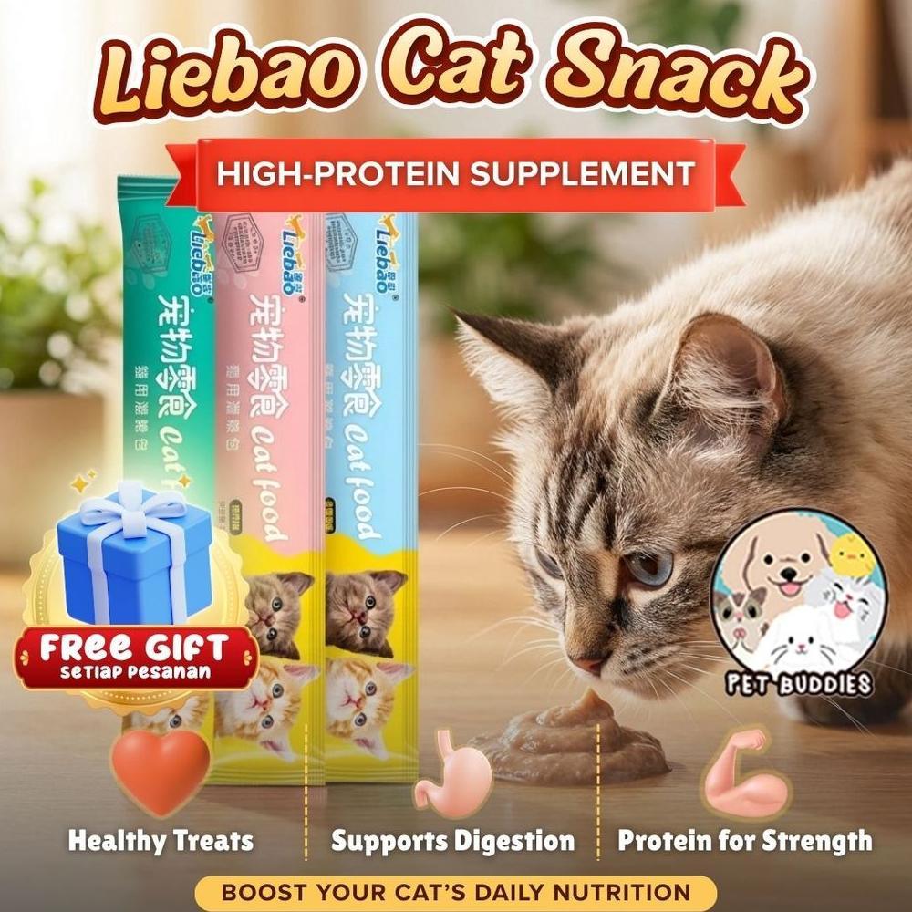 PAKET HEMAT Liebao 100pcs Snack Kucing RESELLER Makanan Kucing Wet Food Creamy