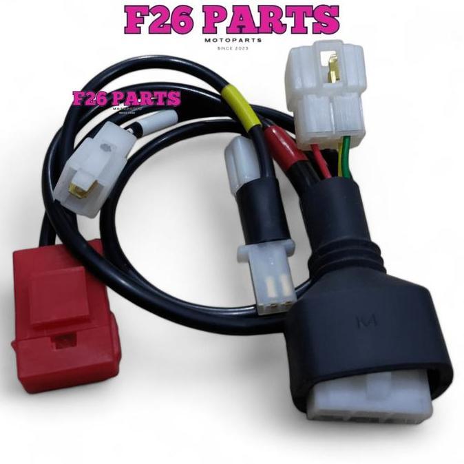 Kabel Fullwave Honda CS1 DC PNP Kiprok Nmax Soket Kabel Converter Kit Modifikasi Rubah Arus Honda Ci