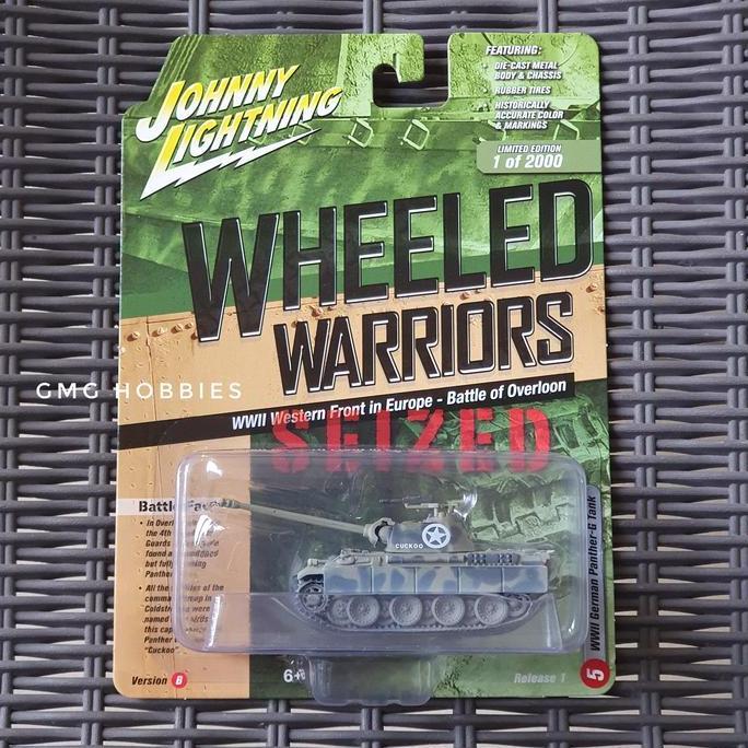 JOHNNY LIGHTNING WHEELED WARRIORS WWII GERMAN PANTHER G TANK DIECAST