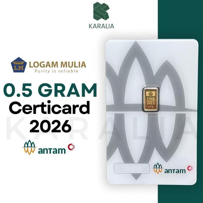 Nafelashop6 - Emas Antam 0,5 Gram Lm Logam Mulia Antam 0.5 Gram Sertifikat Terbaru