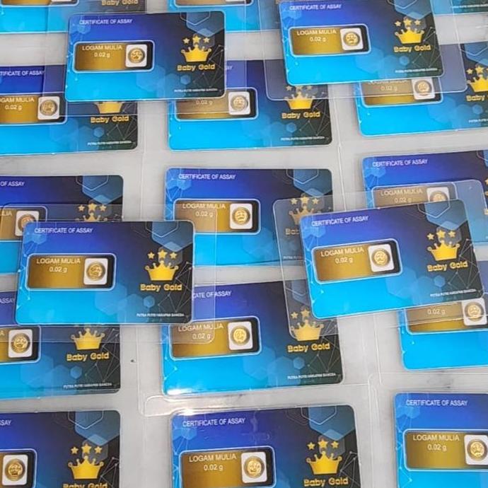 Nafelashop6 - Baby Gold Laminating 0.02 Gram Logam Mulia 24 Karat