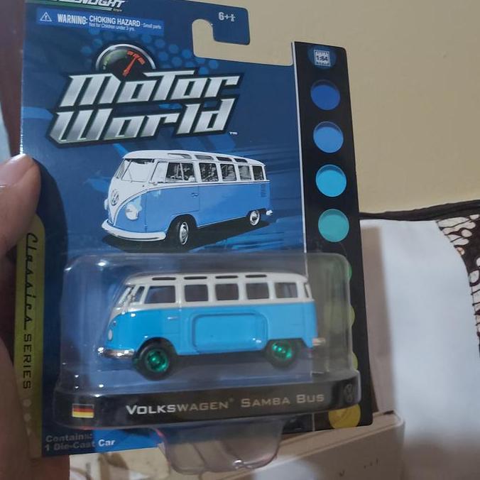 Greenlight Volkswagen Samba Bus Blue GREEN MACHINE