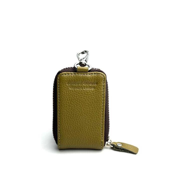 Lombardi Giovanni - Dompet Kunci Mobil STNK - Gantungan Kunci Kulit - Key Holder - Kulit Sapi - Theo