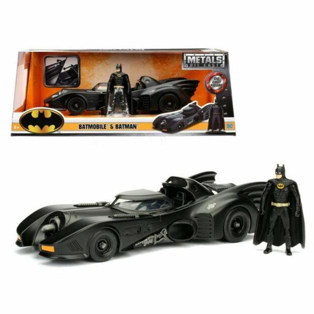 98260 JADA 1/24 1989 BATMOBILE & BATMAN FIGURE DIECAST MODEL