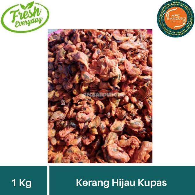 Cibo- Kerang Hijau Kupas 1Kg / 500Gr Kerang Ijo Mentah Siap Olah Bersih