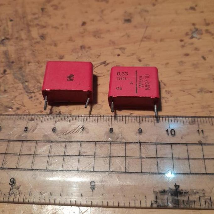 MKP10 0.33 0.33UF 330 N 330 NF  330NF 160V 330N 160V 0.33UF/160V WIMA ORIGINAL SAF12