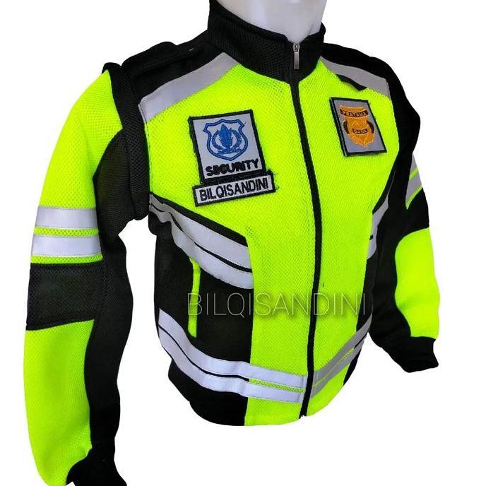 Romket (Rompi Jaket) Security Jala Tebal Tahan Angin Bordir Jaket Panjang Pria
