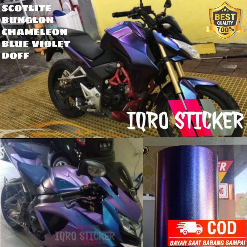 Stiker Skotlet Bunglon Chameleon Glossy Scotlite Motor Bunglon Doff Merk Infinity Best Quality