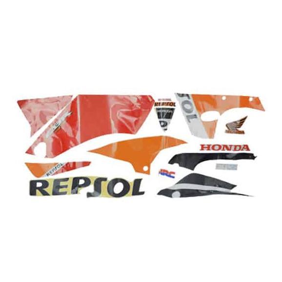 STICKER BODY SET KIRI ORANGE RED HONDA CBR 150R K45A