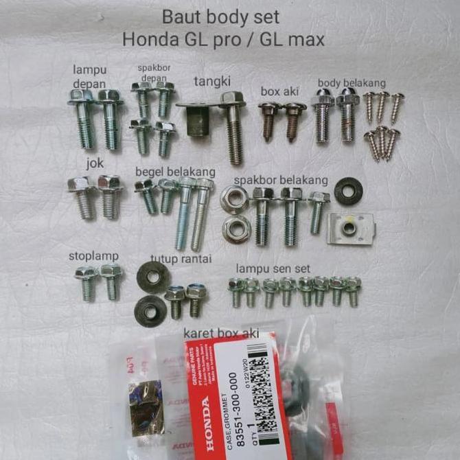 Baut body set honda GL pro GL max