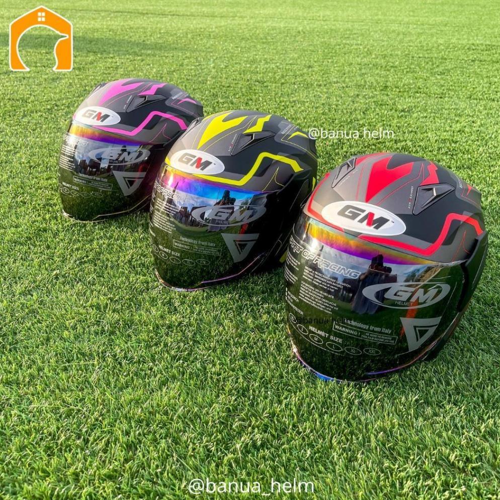 NEW HELM GM FIGHTER MOTIF / GM/ HELM STANDAR/ HELM MOTIF (Berat Hx 1KG) [terbaik][terlaris]