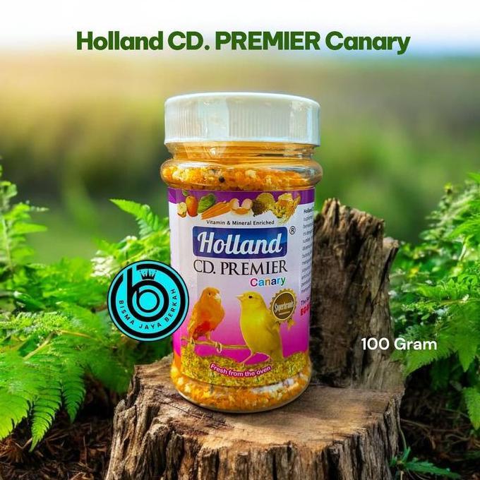 Holland Cd Premier Canary Pakan Kenari 100 Gram - Pakan Khusus Untuk Kesehatan Dan Pertumbuhan Kenar