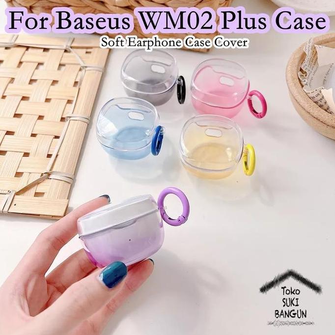 Case untuk Baseus Encok WM02 PLUS WM02+ Rubber Clear GRADASI Cover Casing
