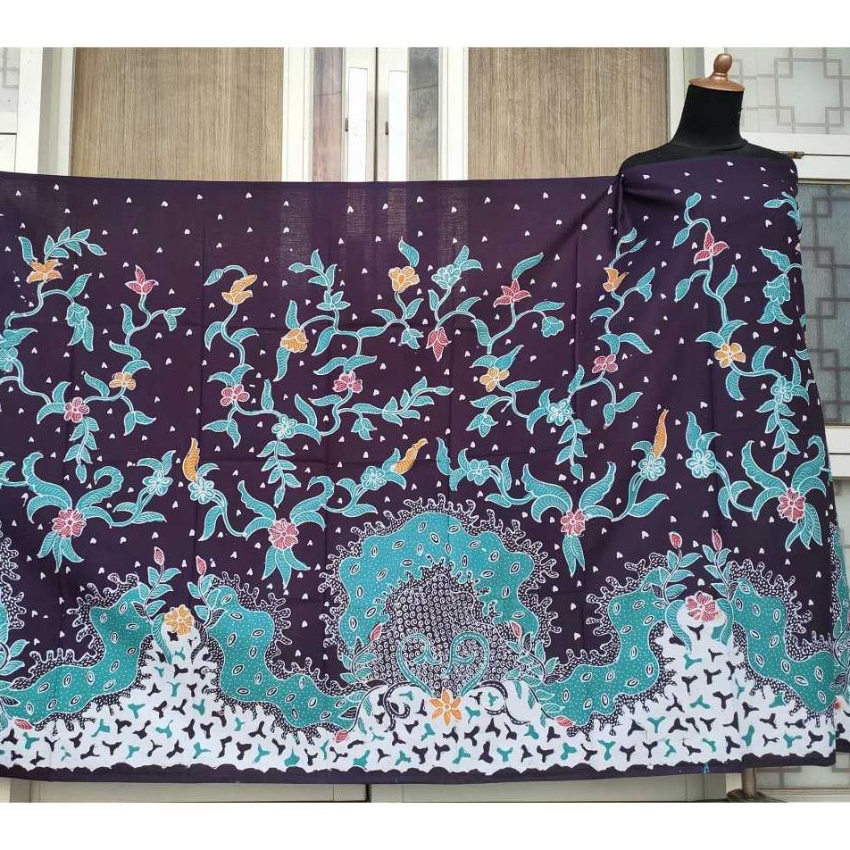 Batik Umiromlah 1110445 Bahan Kain Batik Full Tulis Asli Canting Pengrajin Madura Pamekasan Hitam To