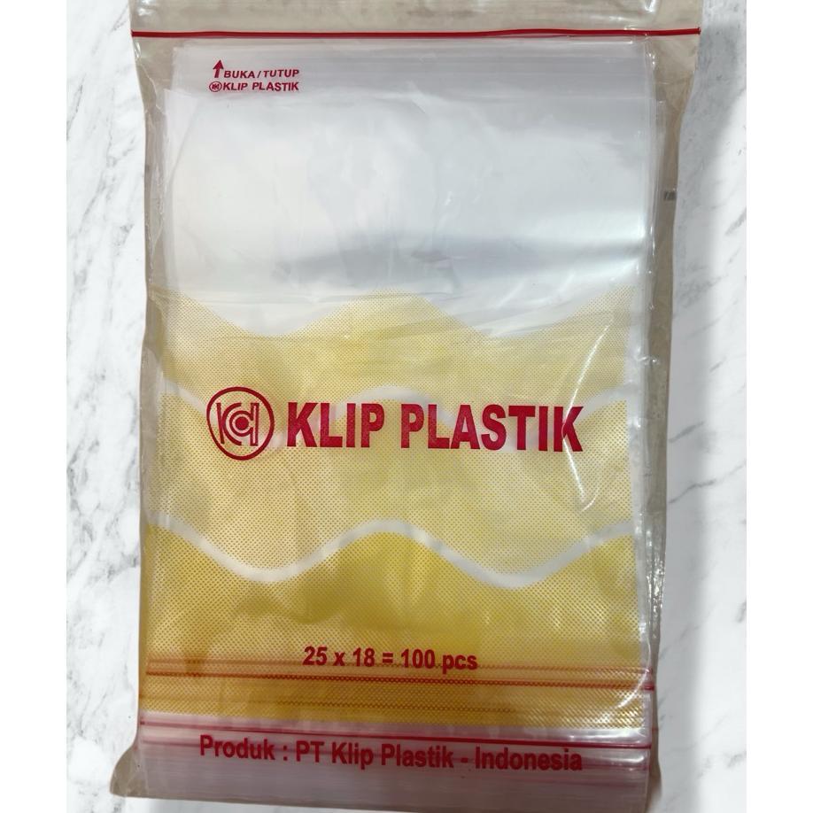 (100Pcs) Plastik Klip Berkualitas Uk 18X25, Plastik Zipper 18X25