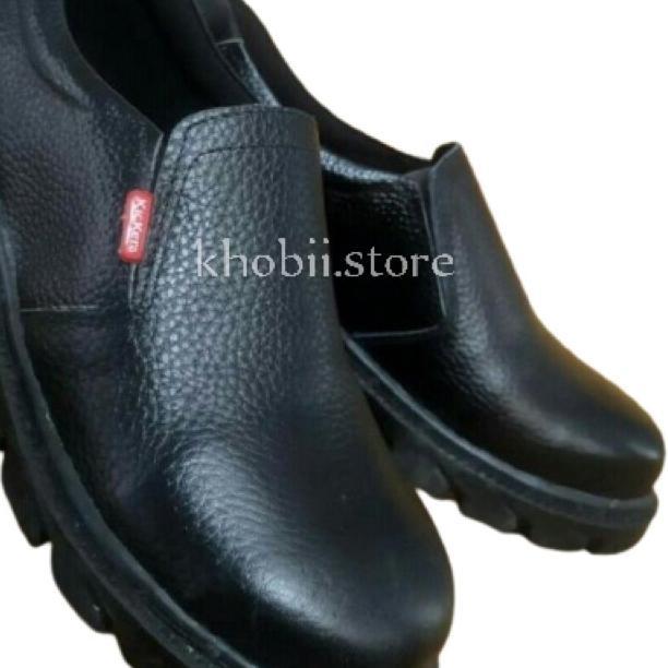 Sepatu Safety Pria Sepatu Safety Boots Kickers Ujung Besi