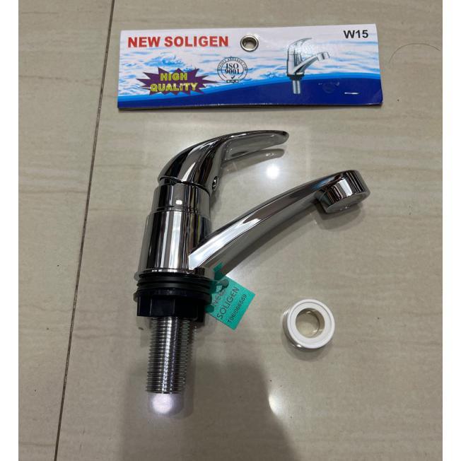 Crome Nekel W15 Nekel Kran Wastafel Cuci Tangan Pvc Soligen W15 Crome