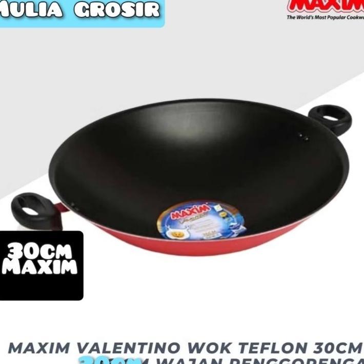 Wajan Maxim 30Cm Wok Maxim Valentino 30Cm