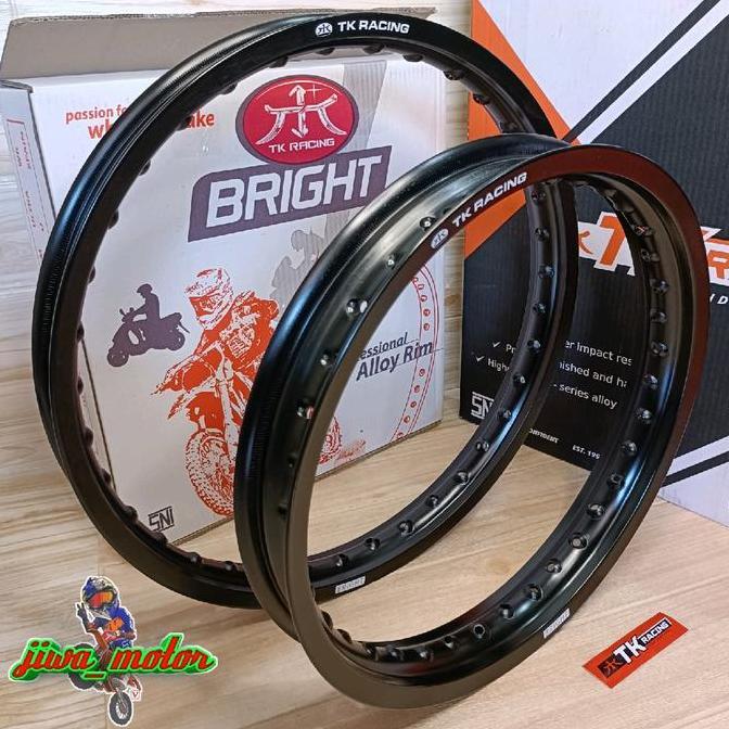 Terlaris Velg Tk Racing 16 19 Lebar 185 Dan 160 Hole 36 Custom Trial Gtx, Klx , Dtracker , Dll