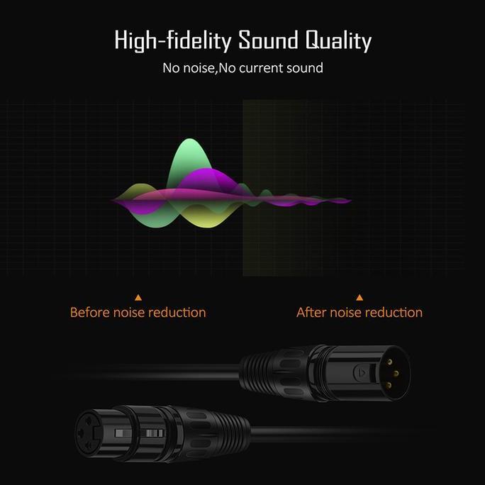 CABLETIME Kabel Aux Audio Microphone XLR Male to Female