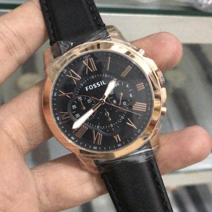 [ORIGINAL] Jam Tangan Pria Fossil FS5085 Grant Chronograph Black