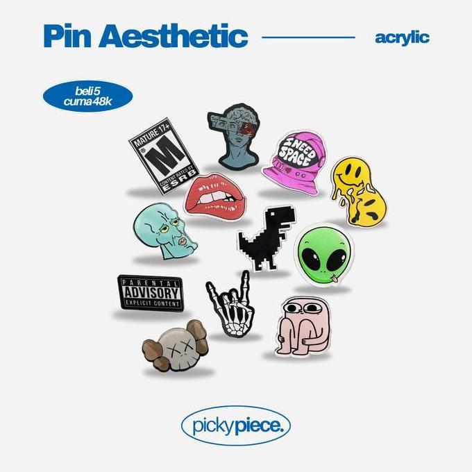Pin Bros Akrilik Aesthetic