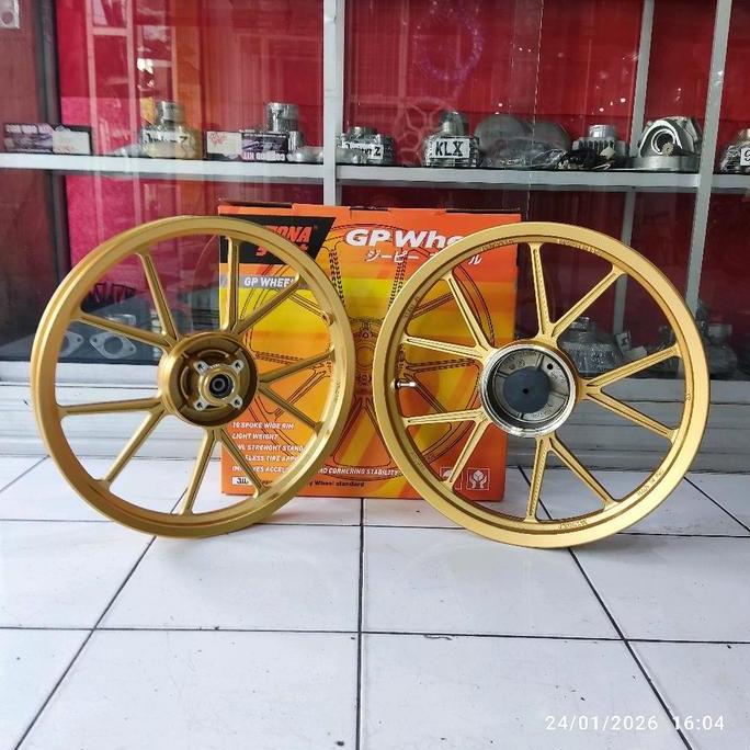 Terlaris Velg Daytona Gp Wheel ( 160-17 Depan Disc ) / 185-17 Belakang Tromol) Jupiter Tromol Kecil 