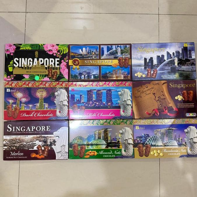 COKLAT QF CHOCO SINGAPORE BOX 125GRAM HALAL IMPORT COKELAT ALMOND