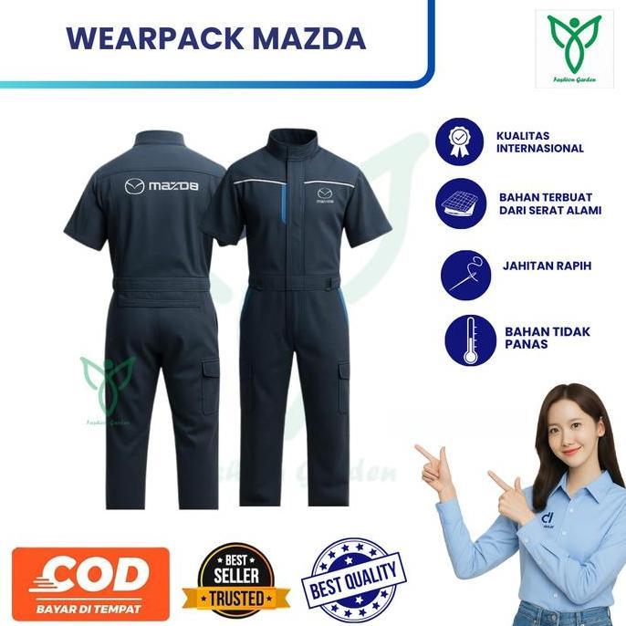 Wearpack Standar Mazda | Seragam Mazda | Wearpack Mazda | Seragam Mekanik Bengkel Pria