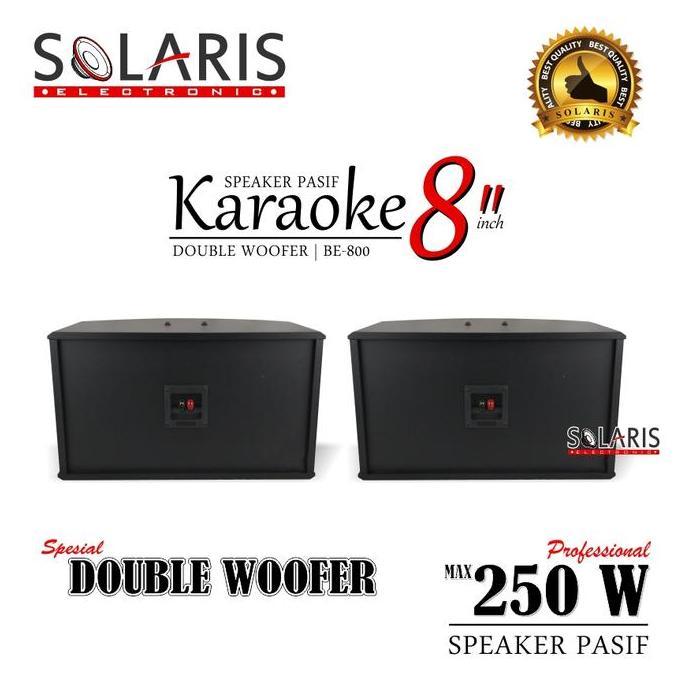 fauziakh.store / SPEAKER KARAOKE 8 Inch DOUBLE WOOFER BSE BE-800 SPEAKER PASIF Bass Speakers Diskon