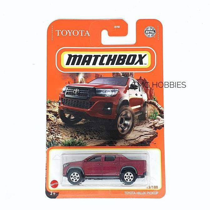 W 2021 TOYOTA HILUX PICKUP MATCHBOX DIECAST MOBIL MATTEL MINIATUR