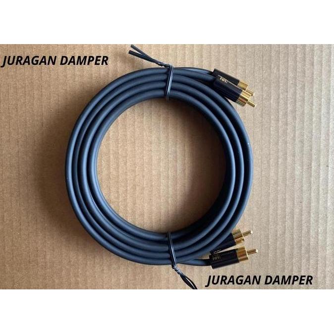 Kabel RCA RAMM 2.5 Meter Gold RCA Plug terlaris