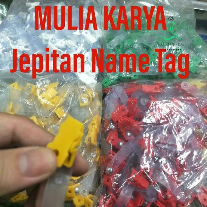Jepitan Name Tag Jepit Buaya Plastik